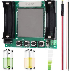 Youmile 18650 litija akumulatora ietilpības testeris XH M239 ietilpības testera modulis ar augstu precizitāti MAh MWh digitālais mērījums DC 5-12V digitālais displejs ar līdzstrāvas spraudņa kabeli sarkans un melns kabelis