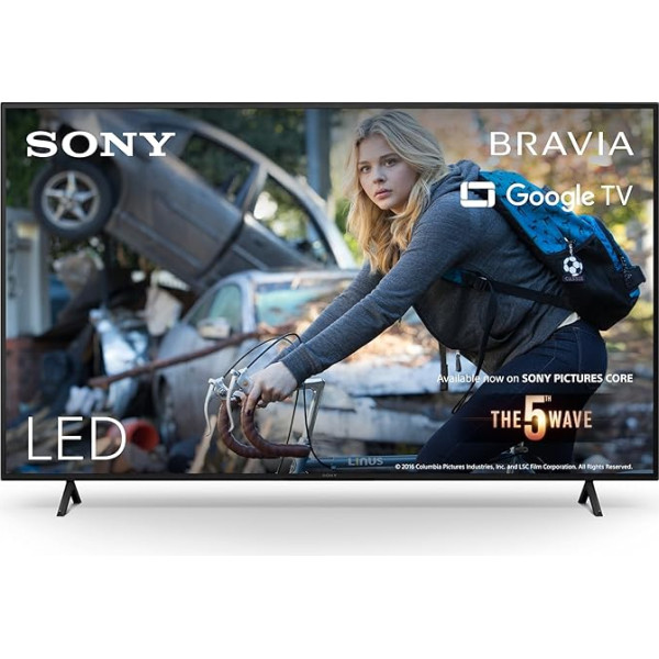 Sony BRAVIA, KD-75X75WL, 75 collu televizors, LED, 4K HDR, Google TV, Smart TV, darbojas ar Alexa, BRAVIA CORE, HDMI 2.1, spēļu izvēlne ar ALLM