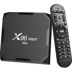 Android 11.0 TV Box X96 Max Plus Ultra Amlogic S905X4 4GB 32GB 2.4G 5G Dual WiFi BT4.0 Atbalsta AV1 H.265 8K HDR multivides atskaņotāju