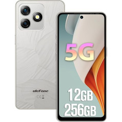 Ulefone Note 18 Ultra 5G mobilais tālrunis, 12GB + 256GB/SD-2TB Android 13 viedtālrunis bez līguma, 50MP + 50MP + 32MP kamera, 6,78 collu FHD+ ar 90 Hz, 5450 mAh akumulators/18 W, Dual SIM bez SIM kartes, bez SIM bloķēšanas