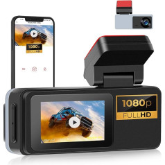 CAMECHO USB DashCam Car 1080P Android automašīnas radio, Dash Cam Mini ar 2 collu ekrānu, iebūvētu WiFi GPS, ADAS, Super nakts redzamības, cilpas ierakstīšana, 24 stundu stāvēšanas režīms