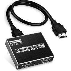 avedio saites HDMI komutators ar optisko/koaksiālo/3,5 mm audio izeju, 4 x 1 HDMI komutators, 4 pieslēgvietu koncentrators