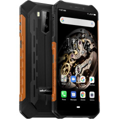 Ulefone Armor X5 4G āra viedtālrunis bez līguma, MTK6763 Octa-Core 3GB RAM 32GB ROM, Android 9.0 5,5 collu ekrāns, IP68 / IP69K izturīgs mobilais tālrunis, Dual SIM, 13 MP + 5 MP + 2MP, 5000 mAh akumulators, GPS NFC, Orange