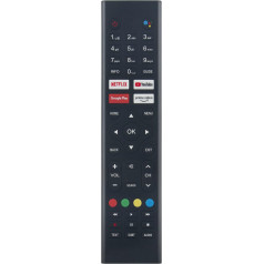 ALLIMITY Tālvadības pults aizvietošana priekš Antteq Tutu Smart Android TV TUS24HF1A TUS32HN1A TUS42FD1A AG24F1DCU AG32H3 AG42F3 AG50D1