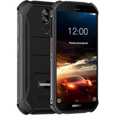 DOOGEE S40 Lite āra mobilais tālrunis bez līguma, Android 9.0 IP68 izturīgs viedtālrunis, 4650 mAh akumulators, triecienizturīgs, ūdensizturīgs, 5,5 collu HD+ ekrāns (Gorilla Glass 4), 2GB + 16GB, Dual SIM, GPS