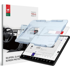 BERSEM Silkfeel matēta stikla aizsargstikls Tesla Model 3 / Y [EZ-Kit] [Anti-Glare] [Auto Alignment] [Bubble Free] [9H]