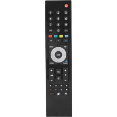 Asixxsix Remote Control for Grundig, Abs Smart IR Remote Control Black TV Remote Control for TP7187R All TVs for Grundig Tv Tp7187R