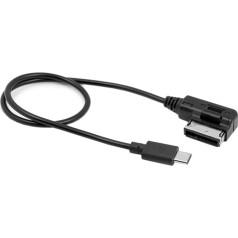 2014 Jser Media in MDI USB 3.1 °C C tipa lādēšanas adaptera kabelis VW Audi A4 A6 Q5 Q7 un jaunajiem Macbook un ChromeBook datoriem