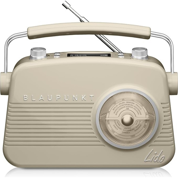 Blaupunkt Nostalgia Radio ar DAB+ Lido BG - Bluetooth 5.0 - austiņu ligzda - DAB+ staciju atmiņa