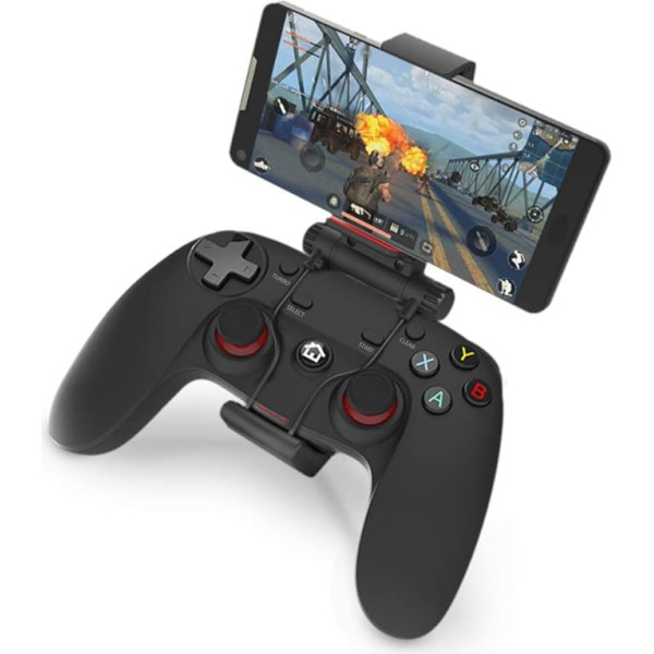 Gamepad bezvadu Bluetooth / 2,4 GHz / vadu ar klipu viedtālrunim Saderīgs ar PC, PS3 un Android