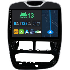 YUNTX 10,1 collu Android 13 auto radio ar satelītnavigāciju Renault Clio 4 ZOE 2012-2019 | Octa Core | 6GB 128GB | Iebūvēts 4G LTE | CarPlay & Android Car | DSP | DAB | QLED 1280 * 720 IPS ekrāns