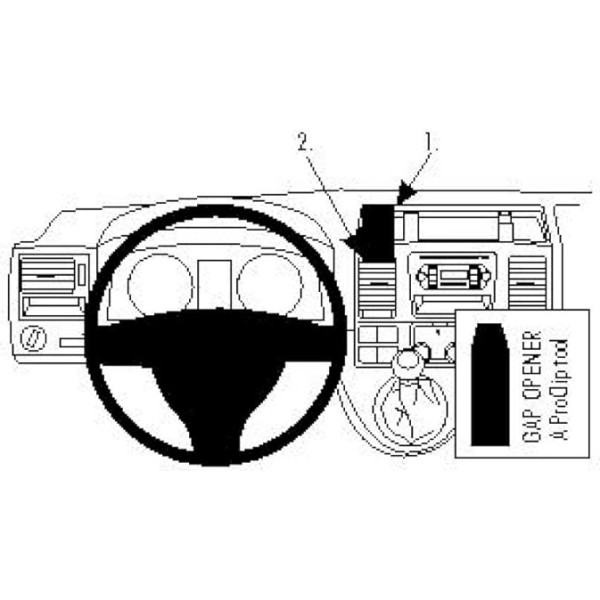 Brodit 854432 Proclip stiprinājums VW Caravelle 10