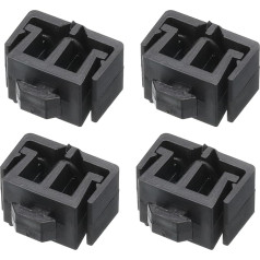 4 Pack Twin Slot Flat Cable Clamp 8mm 13.5mm Bracket Slot platums stieples turētājs ABS 30 sērijas Eiropas standarta alumīnija ekstrūzija