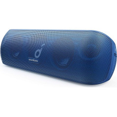 soundcore Motion+ Bluetooth atskaņotājs ar Hi-Res 30W Audio, BassUp tehnoloģija, plaša lietotne, Flexibler EQ, 12 stundu ilgs darbības laiks, IPX7 ūdensnecaurlaidība (melns) (melns) (vispārējs)