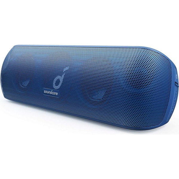 soundcore Motion+ Bluetooth atskaņotājs ar Hi-Res 30W Audio, BassUp tehnoloģija, plaša lietotne, Flexibler EQ, 12 stundu ilgs darbības laiks, IPX7 ūdensnecaurlaidība (melns) (melns) (vispārējs)