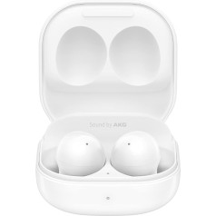 Samsung Galaxy Buds 2 | Aktīvā trokšņu slāpēšana, automātiskā pārslēgšanās funkcija, līdz 20 stundu akumulatora darbības laiks, (balts)