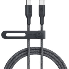 Kabeļa 544 usb-c uz usb-c bio-nilona 1.8m 140w melns