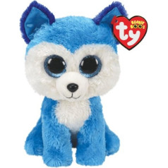 Ty beanie boos husky princis talismans zils 15 cm