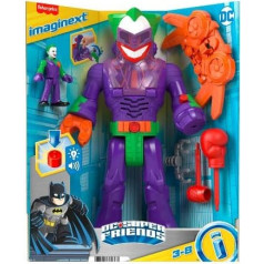 Imaginext dc super draugu jokera un smieklīgā robota figūru komplekts