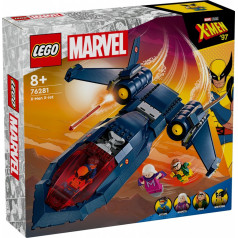 Super varoņi ķieģeļi 76281 x-men jet