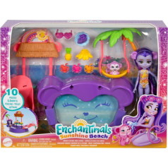 Enchantimals tropu baseina komplekts + pērtiķu lelle