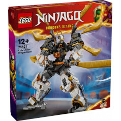 Ninjago klucīši 71821 cole's titanium dragon-mech