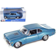 Saliktais modelis chevy nova ss 1970 zaļš 1:24