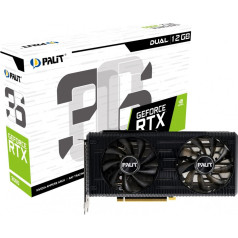 Grafiskā karte geforce rtx 3060 dual 12gb gddr6 192bit 3dp/hdmi