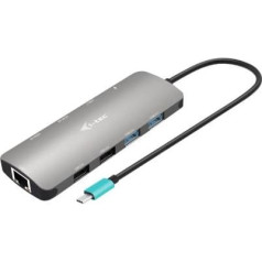 Savienojuma stacija usb-c metal nano 2x hdmi displejs + barošanas padeve 100w