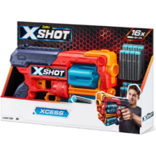 Zuru X-Shot Excel-xcess tk-12 palaišanas ierīce (16 bultas) oranža