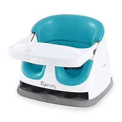 Atjautība 2 in 1 Baby Booster Seat un Toddler Seat pāva zilā krāsā