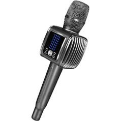 Karaoke mašīna TOSING G6 Pro pieaugušajiem/bērniem, dziedošs mikrofons, LCD TWS bezvadu ieraksts, 20 W, skaļa saite uz televizoru/datoru/auto/Bluetooth skaļruni, PA karaoke sistēma