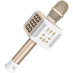 Tosing K068 bezvadu karaoke, mikrofoni, Bluetooth skaļrunis, pārnēsājams karaoke atskaņotājs, mini mājas karaoke atskaņotājs, mūzikas atskaņošanas un dziedāšanas mašīnas sistēma iPhone/Android/viedtālrunim/planšetdatoram