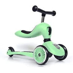 Highway Kick 1 — Scoot & Ride 2-in-1 kickboard ar sēdekli, Ash