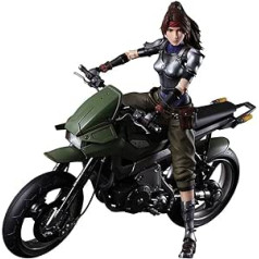 Final Fantasy VII pārtaisīt Play Arts Kai Jessie & Bike figūriņa un transportlīdzeklis