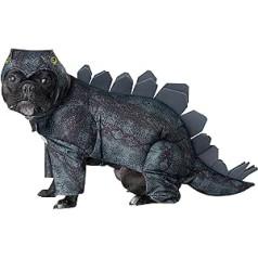 Kalifornijos kostiumų kolekcijos Unisex suaugusiųjų stegosaurus šunų kostiumai Tamsiai žalia, vidutinė