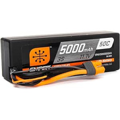 11.1V 5000mAh 3S 50C Smart Hard Case LiPo Battery: IC3