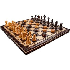 Woodeyland Holz Kirsche SCHACHSPIEL Dame Set 35x35 cm Handarbeit