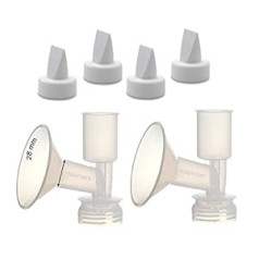 Bez ievietošanas, viengabala vidēja atloka komplekts Ameda Purely Yours, Ultra Breast Pump (atloka 28 mm), ar Duckbill; Izgatavoja Maymom