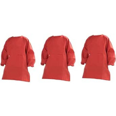 HOMSFOU 3 dalių Smock prijuostė izoliacinis kostiumas paltas vaikams Kombinezonai Rankovės Prijuostė Vaikiškas Paltas Menininko paltas Vaikų Piešimo Prijuostė Overol Para Niño Vaikiška prijuostė
