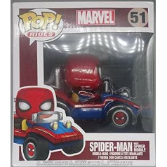 Funko Marvel 0889698297240 Spider-Mobile ekskluzīvi braucieni Pop 15 cm