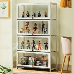 Collectibles Display Case, Wooden Display Case, Acrylic Display Case, Acrylic Collection Display Case, Multifunctional Dustproof Acrylic Display Case, Transparent Display Case for Living Room and