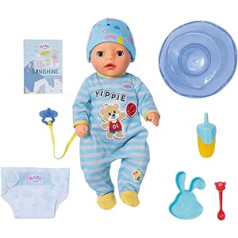 BABY born Little Boy 36 cm, Doll with 7 Functions for Children from 2 Years, Works without Battery, 831977 Zapf Creation