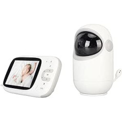 Baby-Videomonitor, 2-Wege-Sprechkamera Babyphone 100-240 V Nachtsicht-Temperaturüberwachung für Babys für Unternehmen (EU-Stecker)