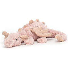 Peluche Rose Dragon Little - G: 26 cm x A: 7 cm