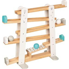 goki 53804 Marble Run Xylophone Stars ar skaņas efektiem Masīvkoka