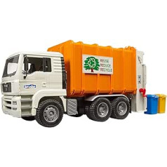 bruder 02772 - Man TGA Trash Truck aizmugures iekrāvējs - 1:16 Transportlīdzekļi, Atkritumu automašīnas rotaļlieta, Atkritumu savākšana, Atkritumu mašīna, Rotaļlieta no 3 gadiem