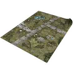 PLAYMATS Gumijas paklājiņš cīņas spēlēm - Warhammer Age of Sigmar - The Treasure Land 44 x 60 / 112 x 152 cm