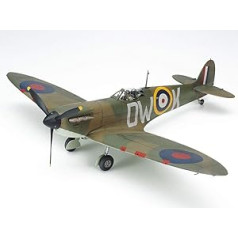 TAMIYA 61119 - 1:48 Britu Supermarine Spitfire Mk.I, modeļu ēka, plastmasas komplekts, hobijs, amatniecība, līmēšana, modeļu komplekts, modelis, montāža