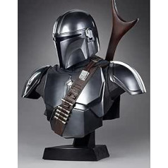 Sānu šovs Kolekcionējamie Zvaigžņu kari Mandaloriešu Buste 1/1 The Mandalorian - Din Djarin 86 cm